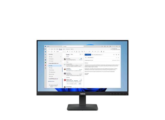 Lenovo ThinkVision S24-4e 23.8” Full HD IPS Monitor – 100Hz, 4ms, 99% sRGB, Low Blue Light, 3-Year Warranty